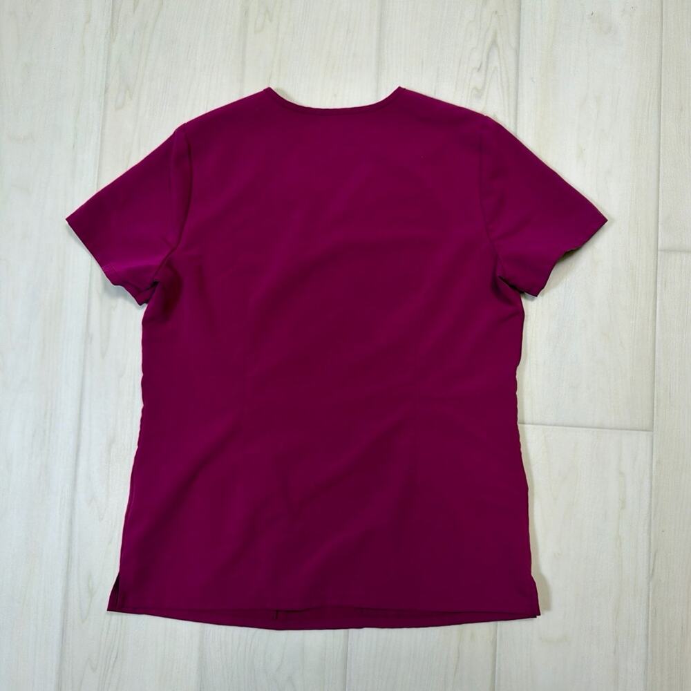 FIGS Dark Magenta Casma Top Yola Skinny Pants Scrub Set Medical Uniform Size XS - Picture 3 of 10
